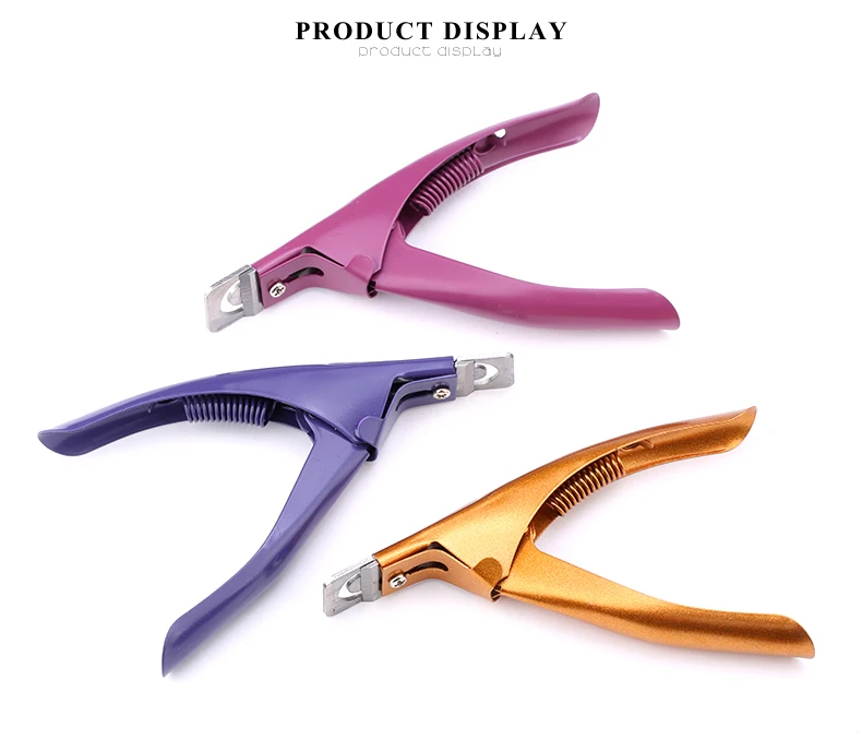 False Acrylic Tips Clipper Manicure Clamp Clippers Special Type U Word Cut False Manicure Tools Cut Clipper Nail Manicure Tools