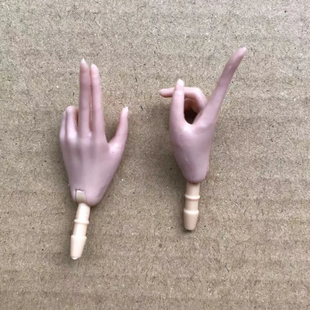 Universal 1/6 Doll Hands DIY Doll Decors Fashion Gesture Doll Hands Feet Accessories White Beige Color Doll Parts Girl Gifts Toy