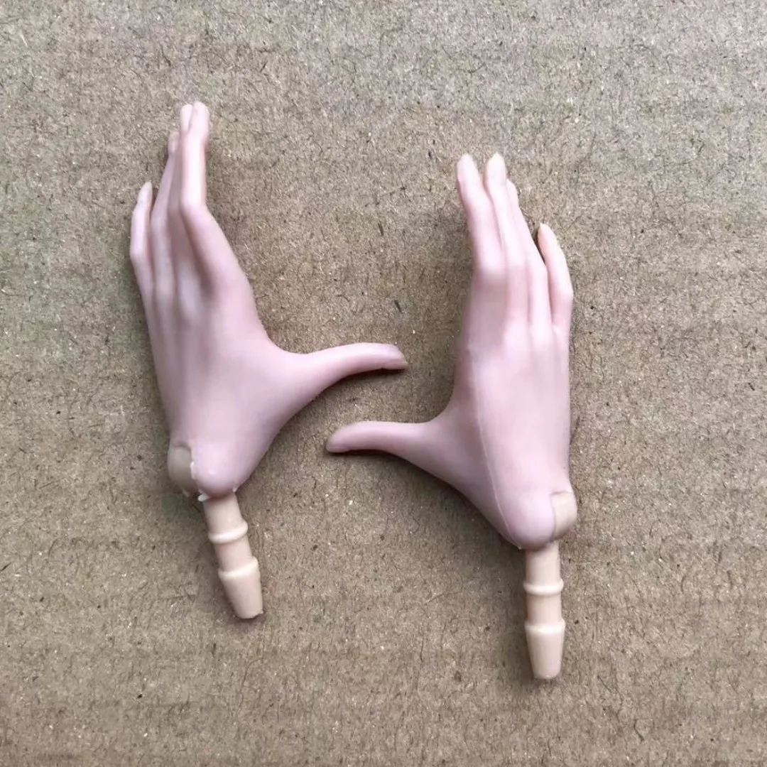 Universal 1/6 Doll Hands DIY Doll Decors Fashion Gesture Doll Hands Feet Accessories White Beige Color Doll Parts Girl Gifts Toy