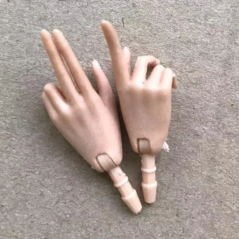 Universal 1/6 Doll Hands DIY Doll Decors Fashion Gesture Doll Hands Feet Accessories White Beige Color Doll Parts Girl Gifts Toy