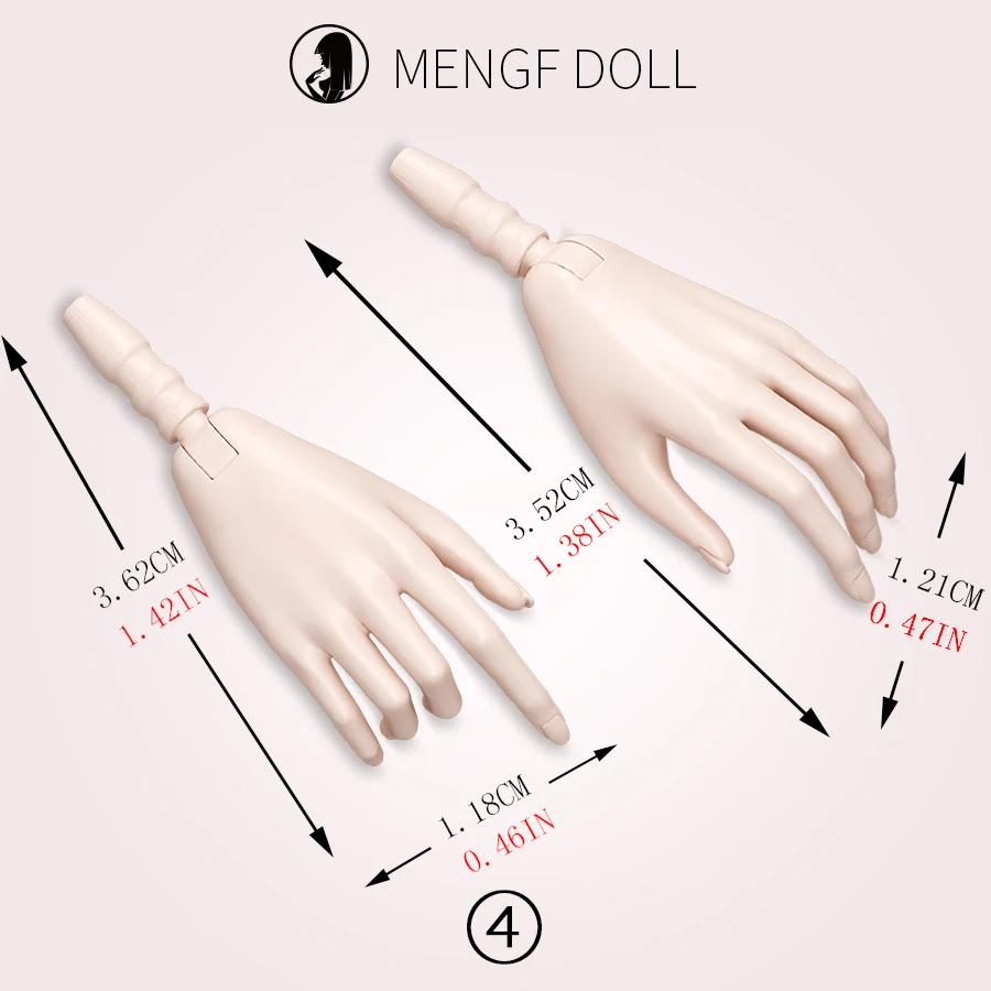 Universal 1/6 Doll Hands DIY Doll Decors Fashion Gesture Doll Hands Feet Accessories White Beige Color Doll Parts Girl Gifts Toy