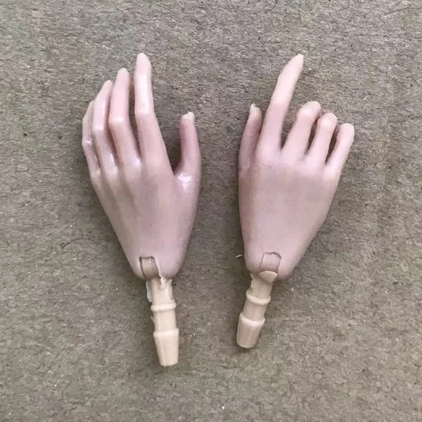 Universal 1/6 Doll Hands DIY Doll Decors Fashion Gesture Doll Hands Feet Accessories White Beige Color Doll Parts Girl Gifts Toy