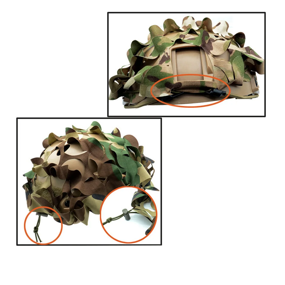 VULPO Tactical FAST Helmet Cover 3D Camouflage Helmet Cloth Cover For FAST Helmet Hunting Airsoft Helmet Accessories