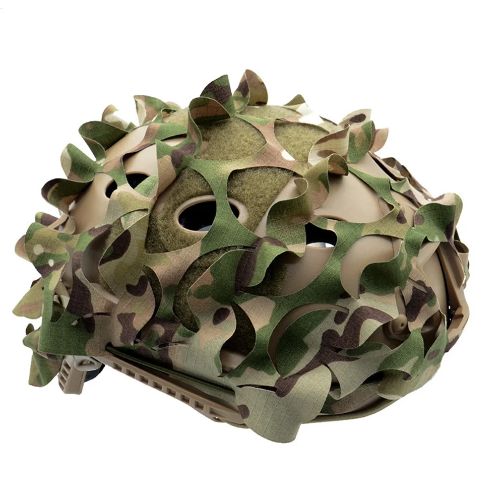 VULPO Tactical FAST Helmet Cover 3D Camouflage Helmet Cloth Cover For FAST Helmet Hunting Airsoft Helmet Accessories