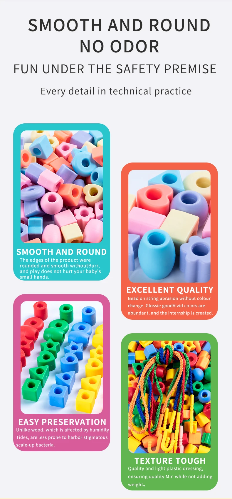 Beaded Diy Handmade Puzzle Wearing Beads Building Blocks EarlyEducation Geometry Shape Bracelet Toy