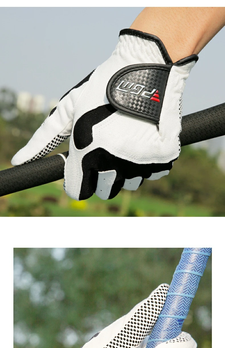 Professional Golf Gloves Microfiber Cloth Fabric Breathable Non-Slip Gloves Club Swing Putting Training Gloves