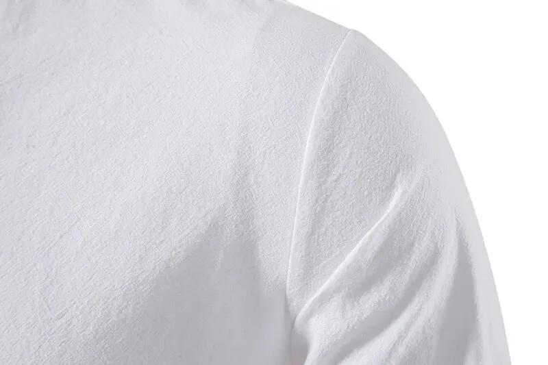 King Billion Men's Shirts Casual Men Cotton Linen Long Sleeve T-shirt Spring Autumn Vintage Shirt US Size Drawstring Neck