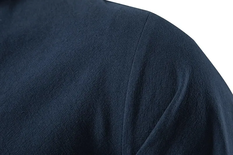 King Billion Men's Shirts Casual Men Cotton Linen Long Sleeve T-shirt Spring Autumn Vintage Shirt US Size Drawstring Neck