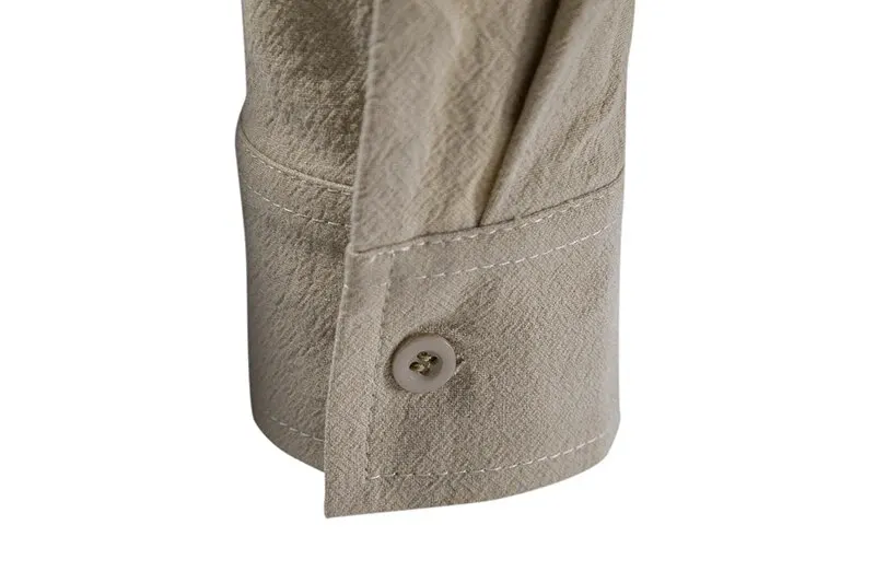 King Billion Men's Shirts Casual Men Cotton Linen Long Sleeve T-shirt Spring Autumn Vintage Shirt US Size Drawstring Neck