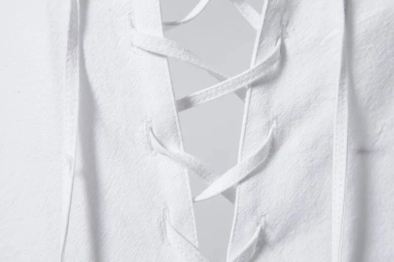 King Billion Men's Shirts Casual Men Cotton Linen Long Sleeve T-shirt Spring Autumn Vintage Shirt US Size Drawstring Neck