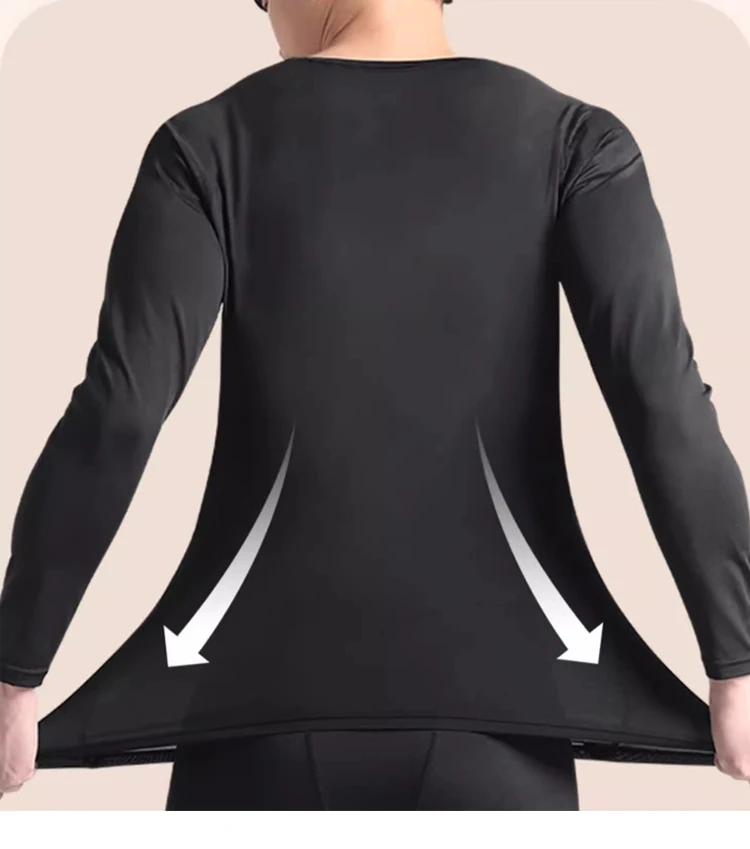 Men's thin, tight-fitting running suit for spring and summer 2026, quick-dry, breathable, long-sleeved fitness sportswear