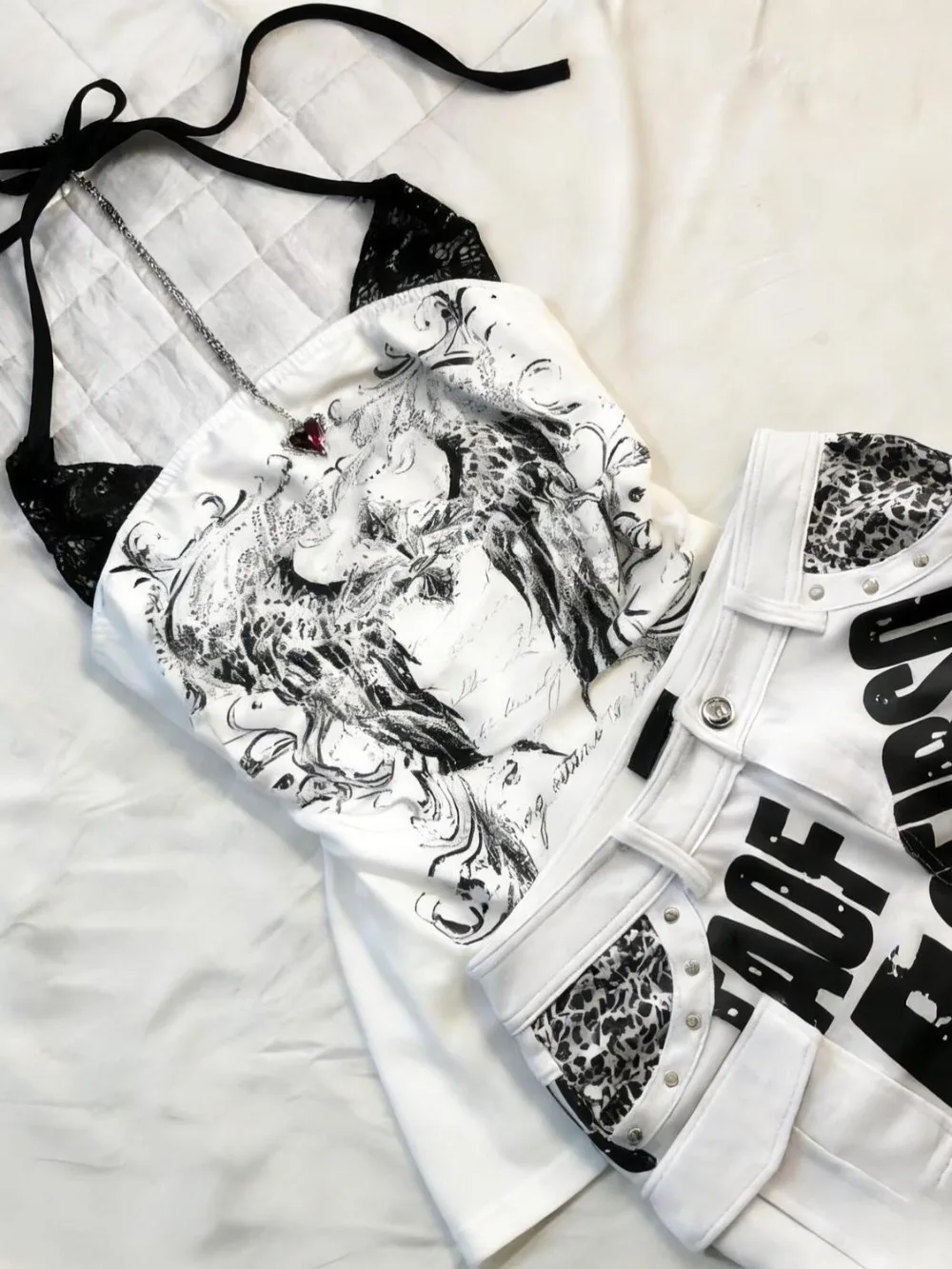 Sexy Hottie Y2k Aesthetic Rose Print Halter Vest Women Vintage Slim Fit Camis Outerwear Crop Top Harajuku Hotsweet Short Tanks