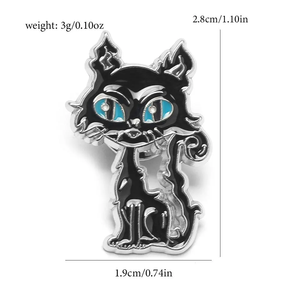 7Pcs/set Horror Animated Films Coraline Doll Badge Metal Brooch Backpack Badge Halloween Accessory Gifts for Friends