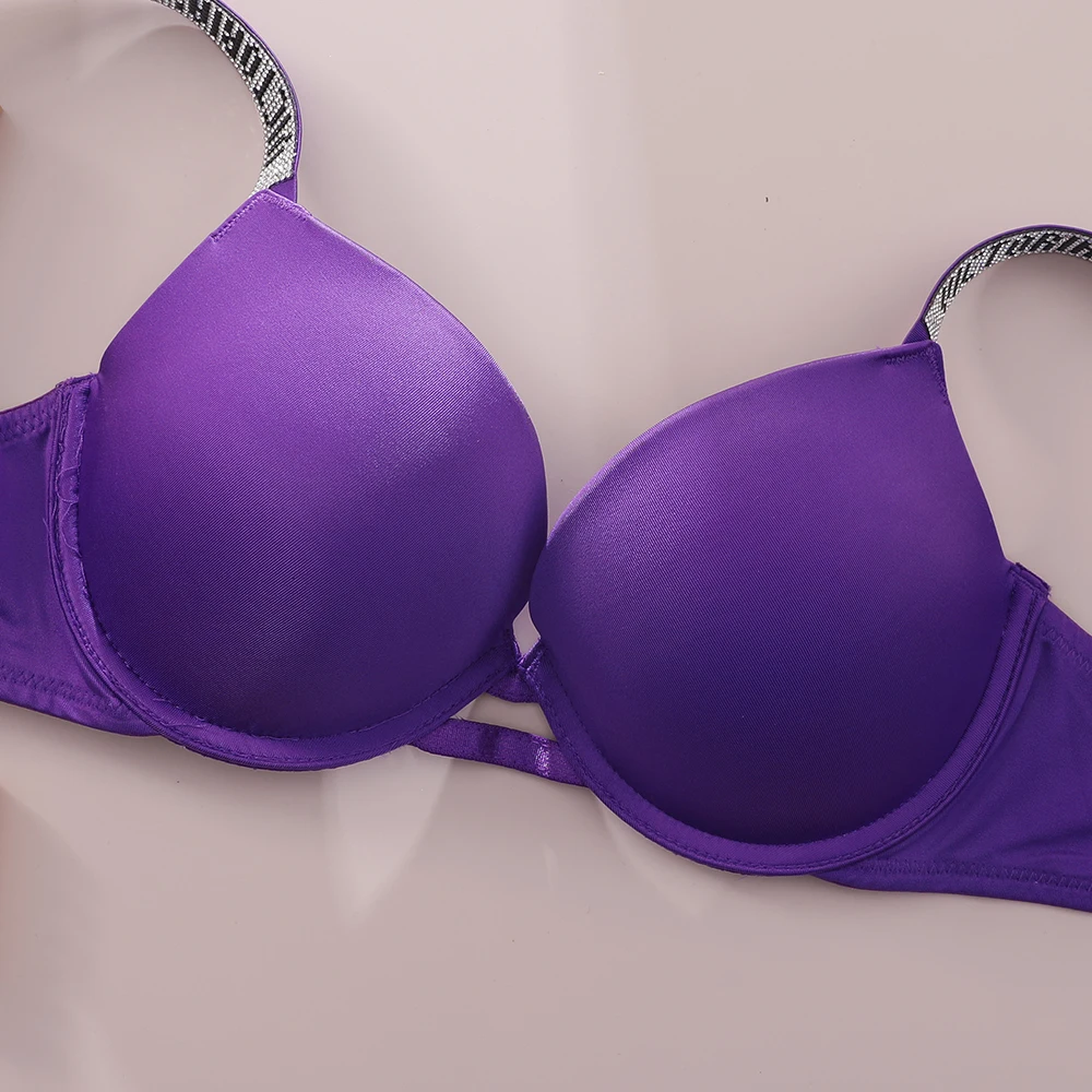 New V Lace Lingerie Set Bra and Brief Women's Sexy Bra and Panty Set Comfortable push up Shapewear Adjustable Padded Gathered