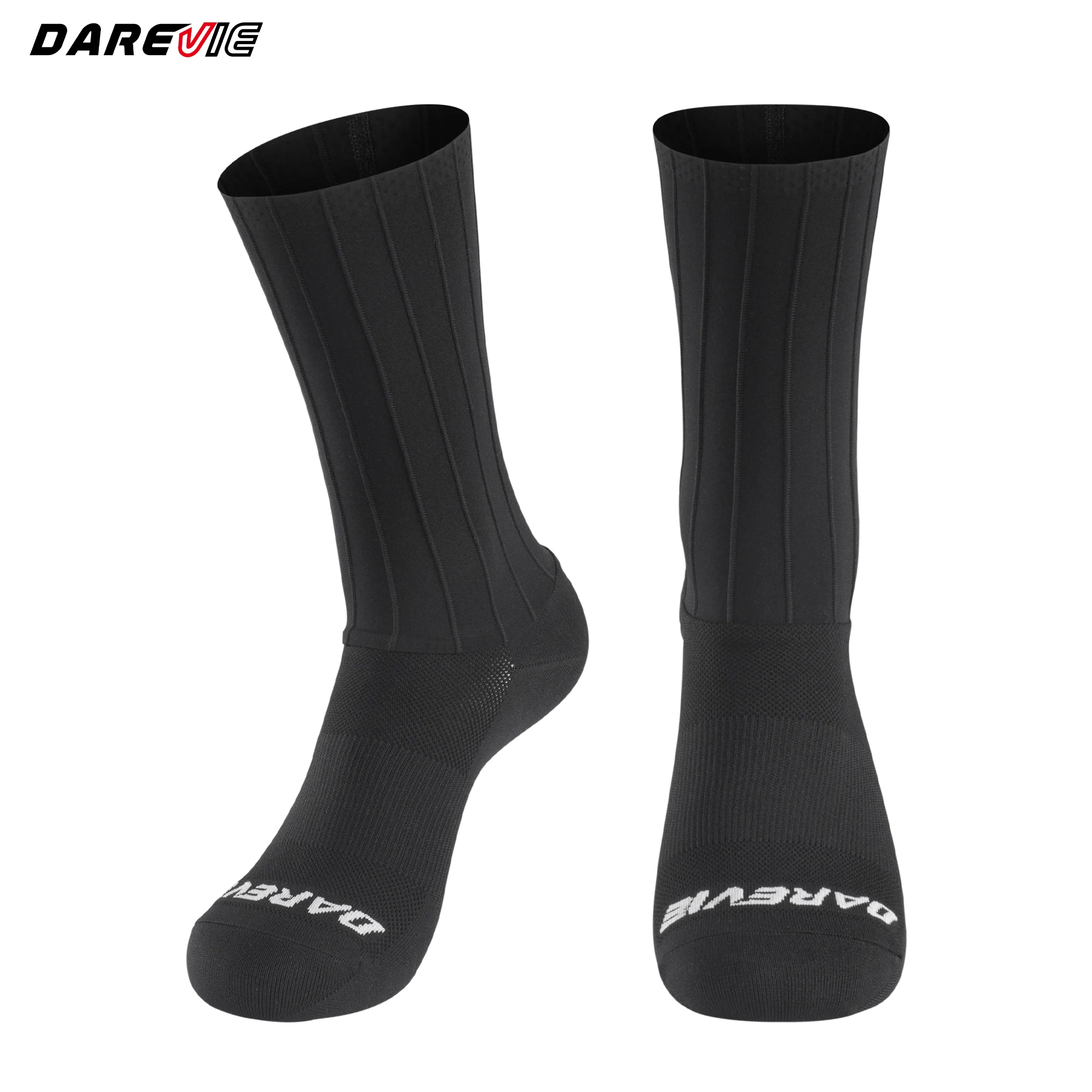 DAREVIE Sport Socks Aero High Speed Quick Dry Non Slip Outdoors Man Socks Moisture Wicking Reduce Wind Resistance Woman Socks