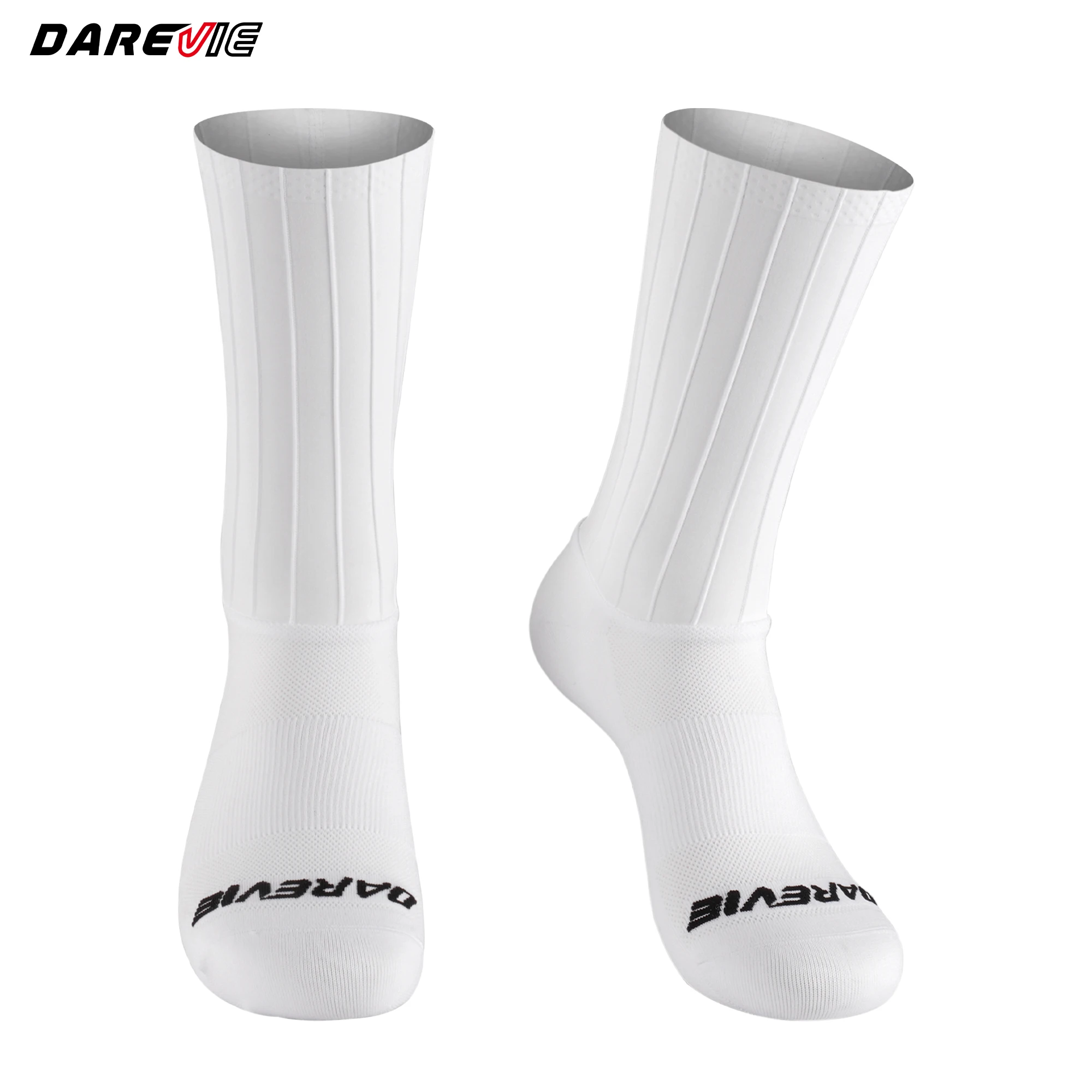 DAREVIE Sport Socks Aero High Speed Quick Dry Non Slip Outdoors Man Socks Moisture Wicking Reduce Wind Resistance Woman Socks