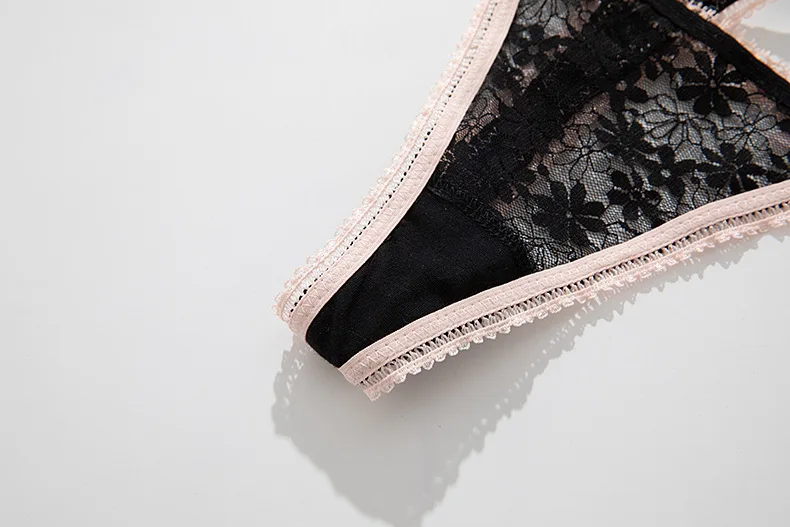 Lace Bow Panties Sexy Female Lingerie Daily Home Wear Solid Thongs Underwear Women Low Waist Panties Breathable Трусы Женские