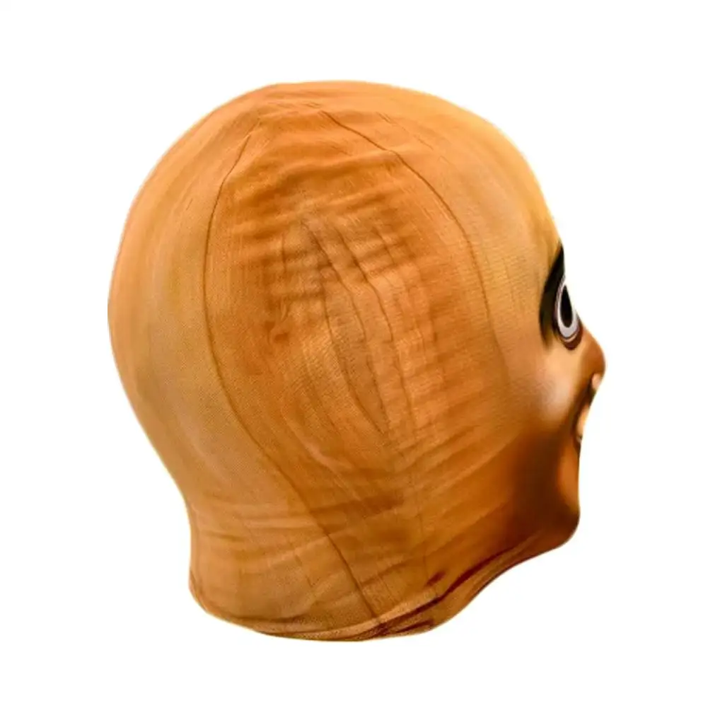 Tung Tung Tung Sahur Riding Mask Funny Breathable Mesh Fabric Mask 3D Mask Cosplay Italian Brainrot Anime Action