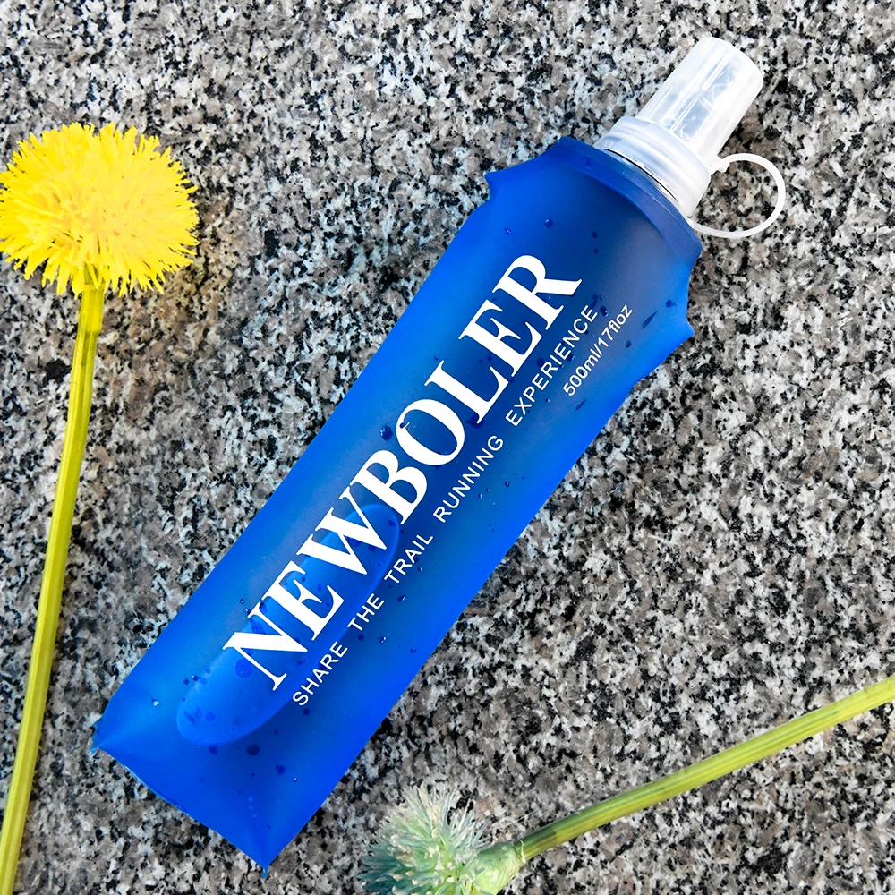 250/500/750ML Water Bottle TPU Folding Soft Flask Sport Water Bottle Water Bag Collapsible Water Bottle Running Camping Hiking