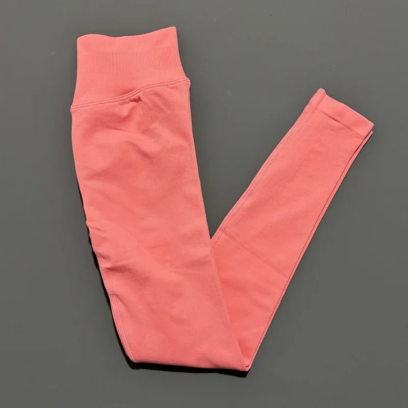 Histello Sports Leggings Women Yoga Tights Low Waisted Scrunch Bum Joggers Fitness Biker Pants Workout Running Seamless Leggings