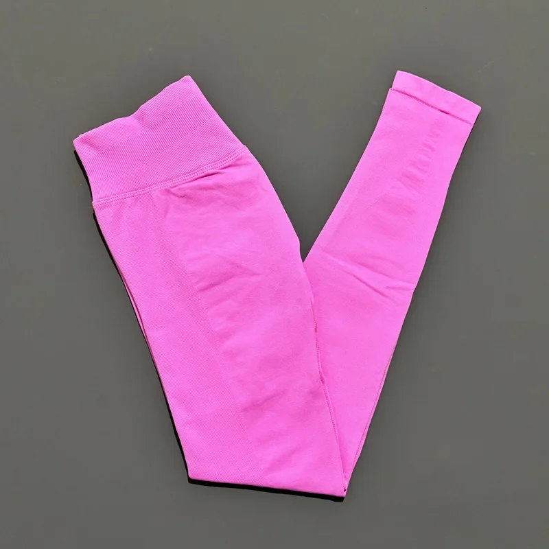 Histello Sports Leggings Women Yoga Tights Low Waisted Scrunch Bum Joggers Fitness Biker Pants Workout Running Seamless Leggings