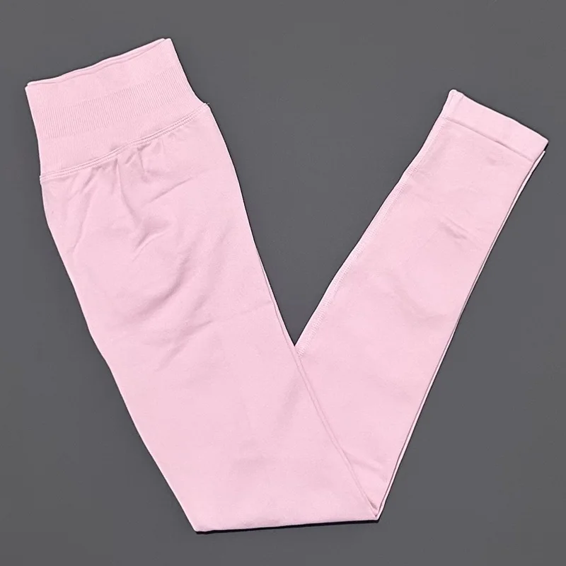 Histello Sports Leggings Women Yoga Tights Low Waisted Scrunch Bum Joggers Fitness Biker Pants Workout Running Seamless Leggings