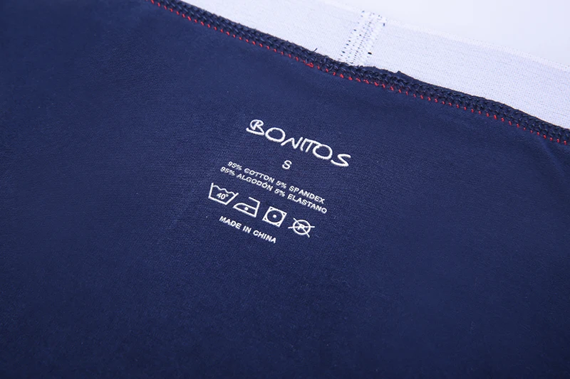 4pcs Cotton Boxer Shorts Soft Men's Panties BONITOS Letter Waistband Men Underpants Boxer Briefs Sexy Underwear for Man Boxers