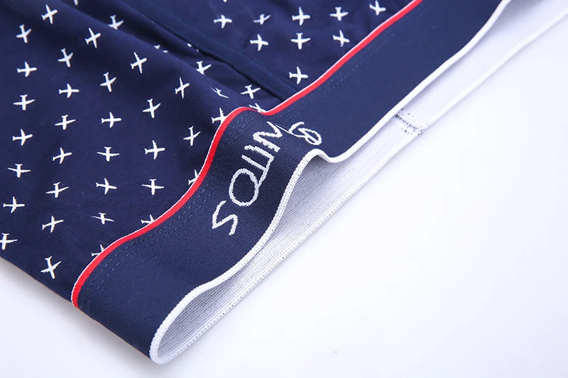 4pcs Cotton Boxer Shorts Soft Men's Panties BONITOS Letter Waistband Men Underpants Boxer Briefs Sexy Underwear for Man Boxers
