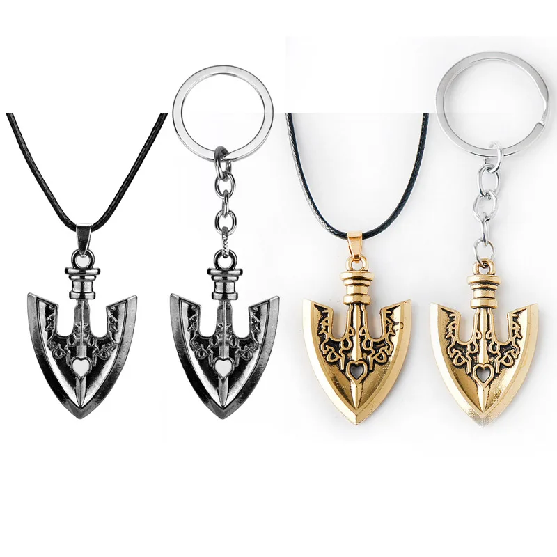 Anime JOJOS BIZARRE ADVENTURE Kujo Jotaro Arrow Metal Golden Choker Charm Gifts Keychain