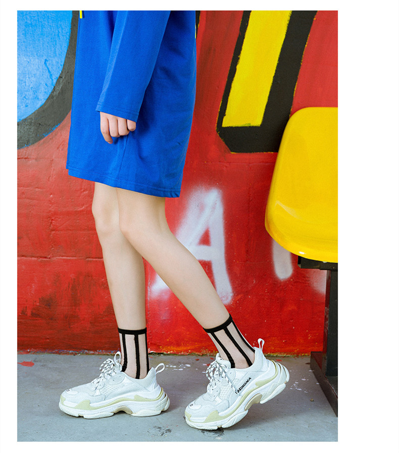Summer Lace Mesh Transparent Women Socks Ultra-thin Breathable Women Girls Short Socks Harajuku Vintage Streetwear Crew Socks
