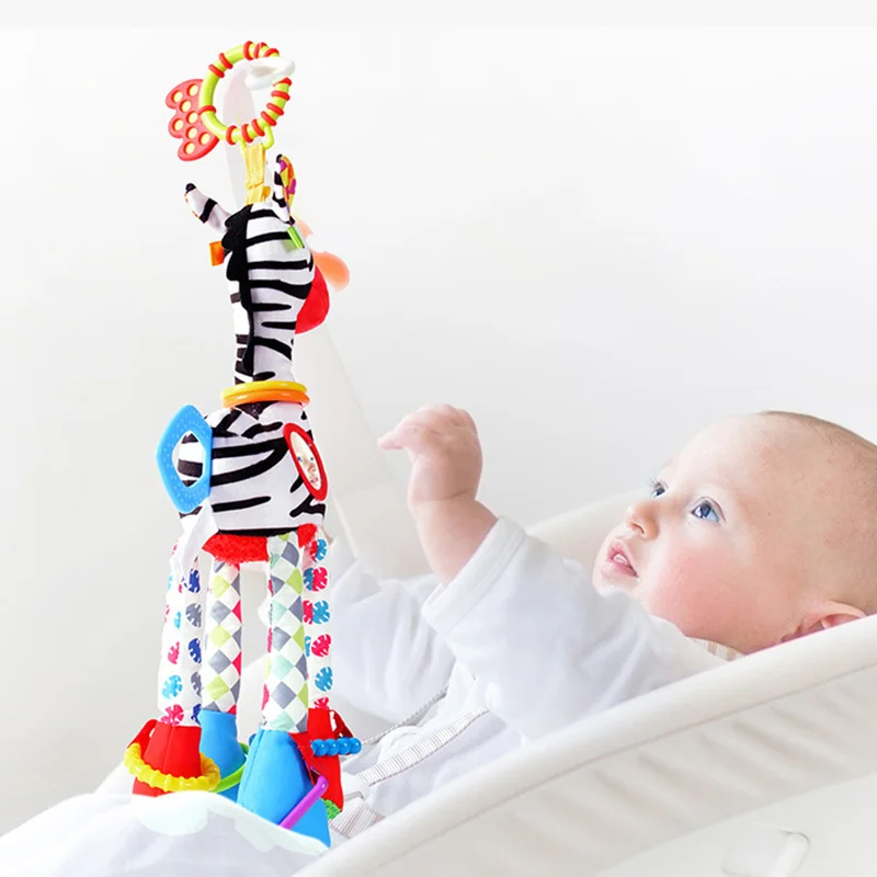 Baby Rattle Musical Caterpillar Worm Soft Infant Plush Toys Educational Interactive Sensory Toy for Babies Newborn Toddler Gift