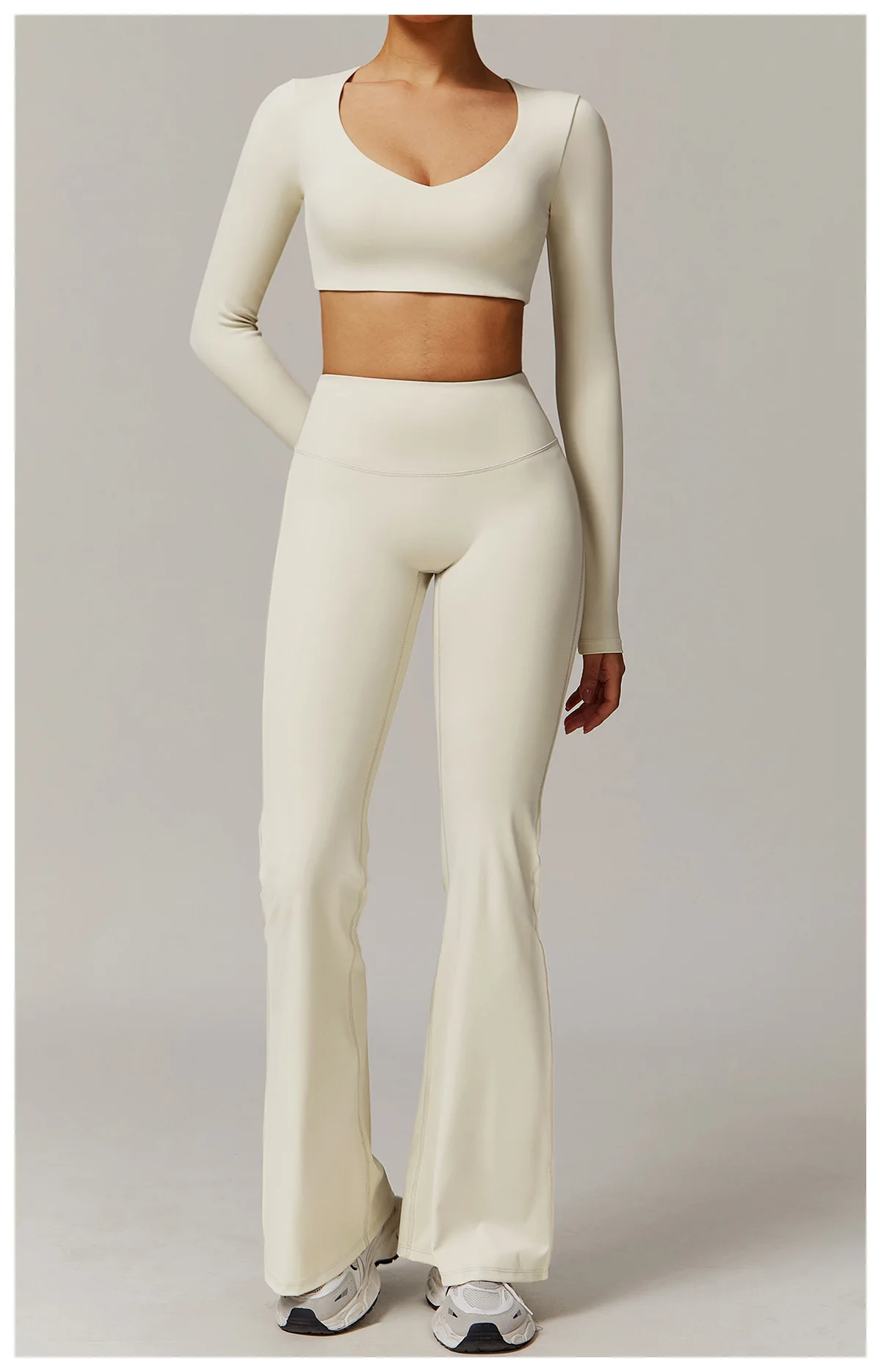 High Waist Wide Leg Pants Leggings Women Tights Fitness Bell-bottoms Yoga Elastic Leggings Push Up Gym Workout Flared Pants