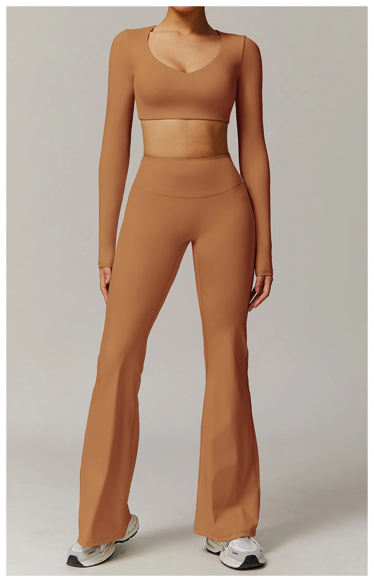 High Waist Wide Leg Pants Leggings Women Tights Fitness Bell-bottoms Yoga Elastic Leggings Push Up Gym Workout Flared Pants
