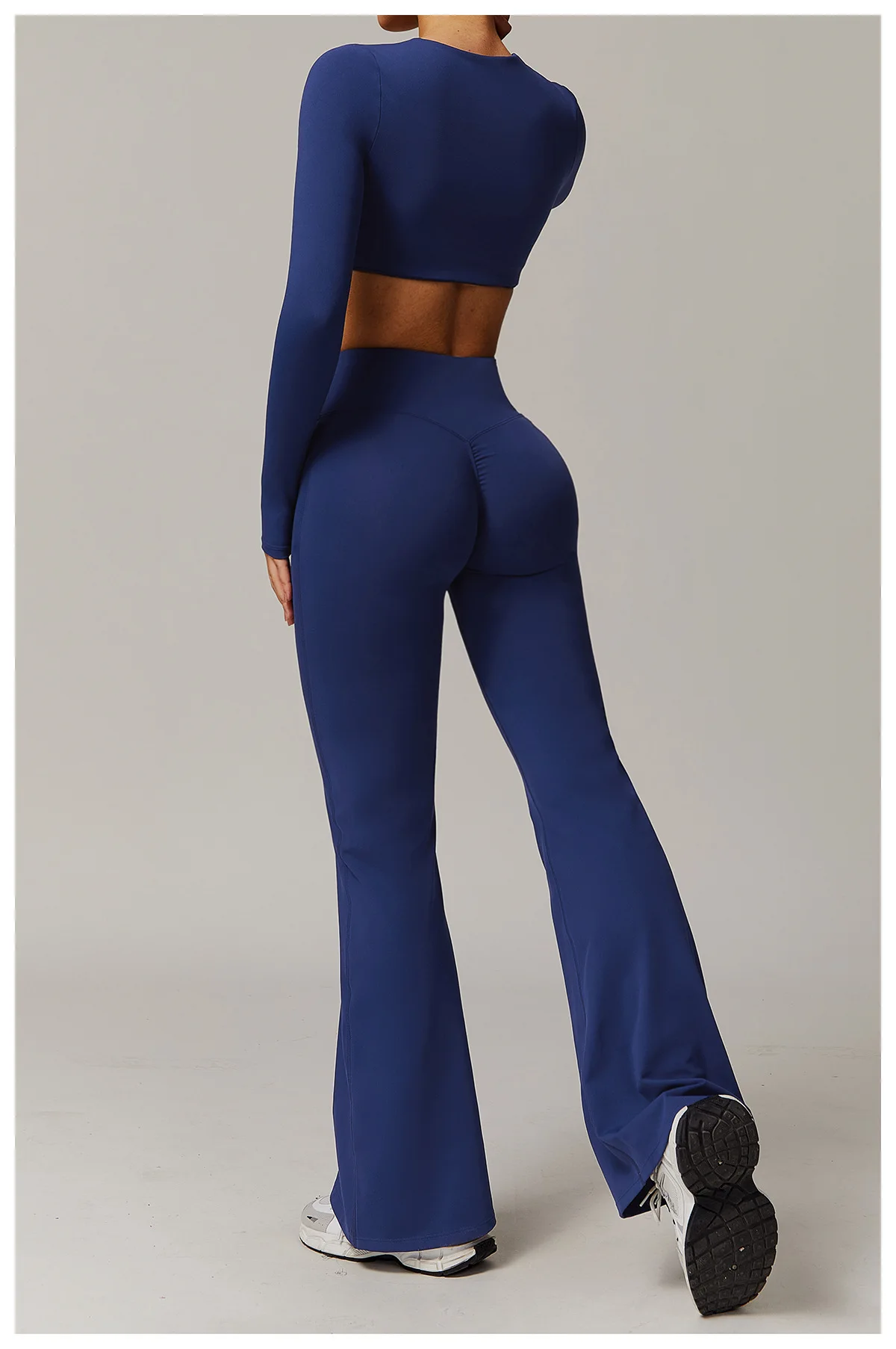 High Waist Wide Leg Pants Leggings Women Tights Fitness Bell-bottoms Yoga Elastic Leggings Push Up Gym Workout Flared Pants