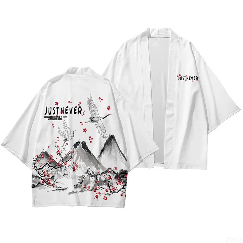 Kimono, Japanese Traditional Clothing, Boys and Girls, Wave Carpet Printed Cardigans, Children's Beach Clothes, Cloaks