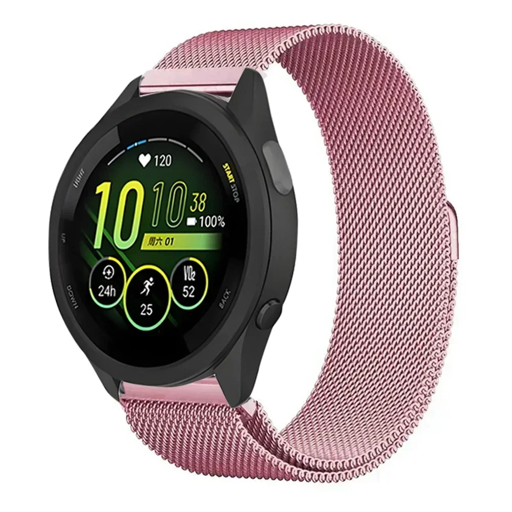 20mm 22mm Milanese Strap For Garmin Forerunner 165 55 645 265 965 255/Active 5/Vivomove Trend/Venu 3/2 Metal Bracelet Wristband