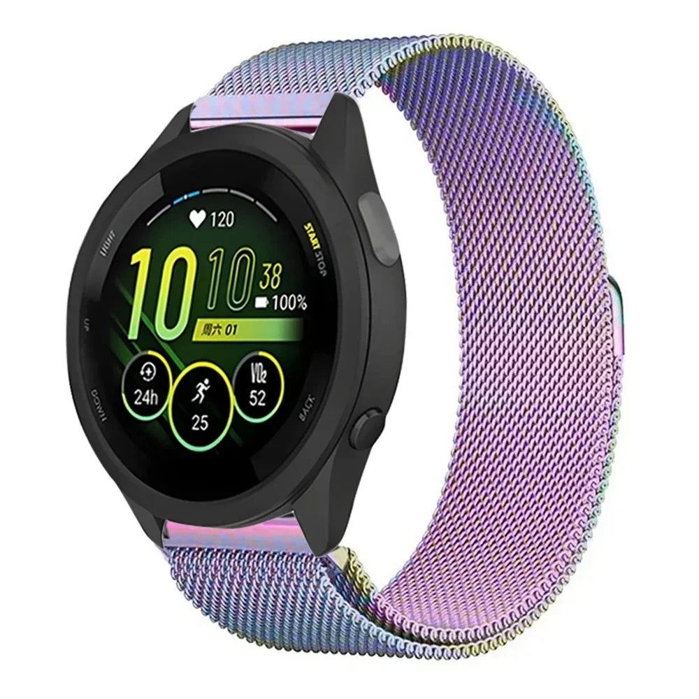 20mm 22mm Milanese Strap For Garmin Forerunner 165 55 645 265 965 255/Active 5/Vivomove Trend/Venu 3/2 Metal Bracelet Wristband