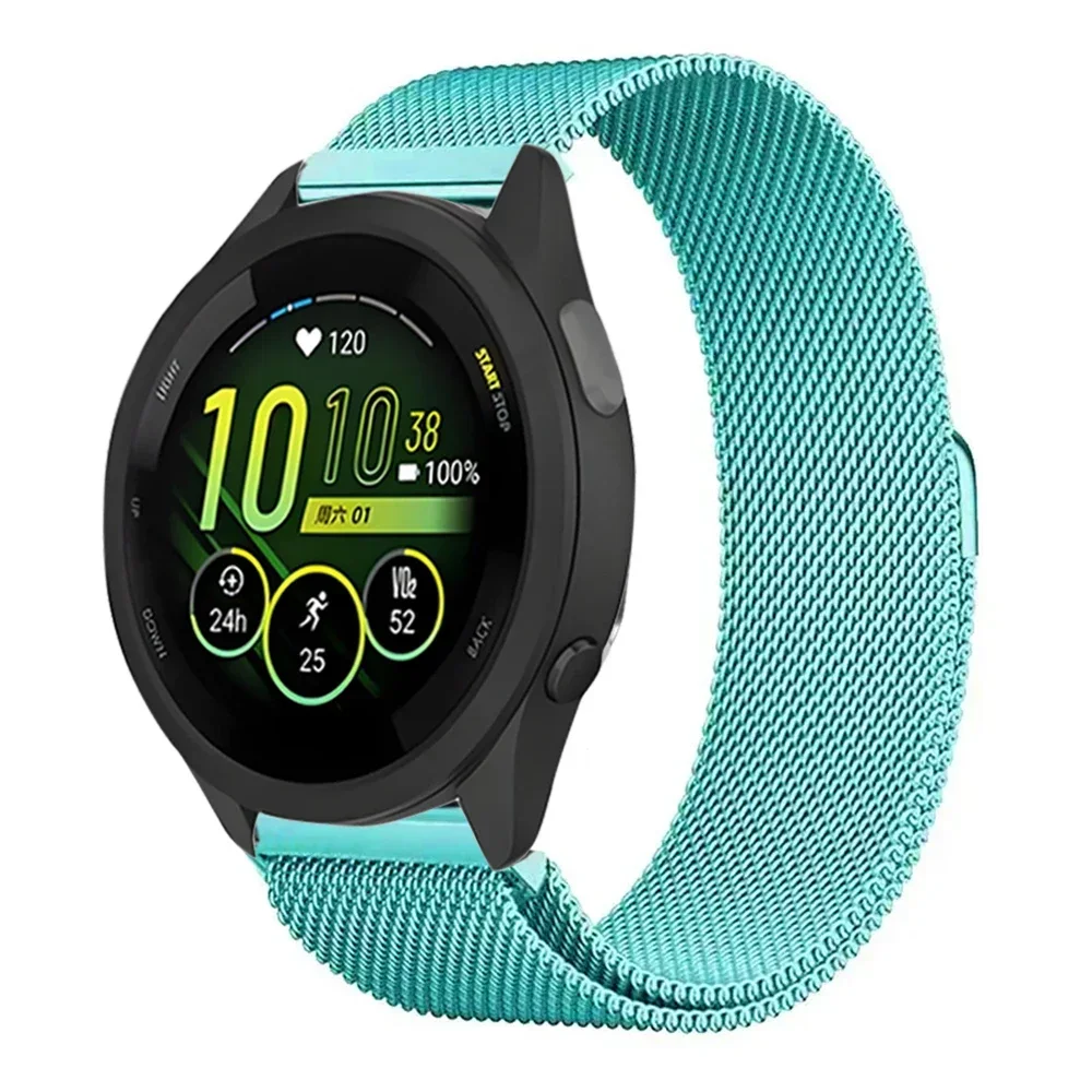 20mm 22mm Milanese Strap For Garmin Forerunner 165 55 645 265 965 255/Active 5/Vivomove Trend/Venu 3/2 Metal Bracelet Wristband