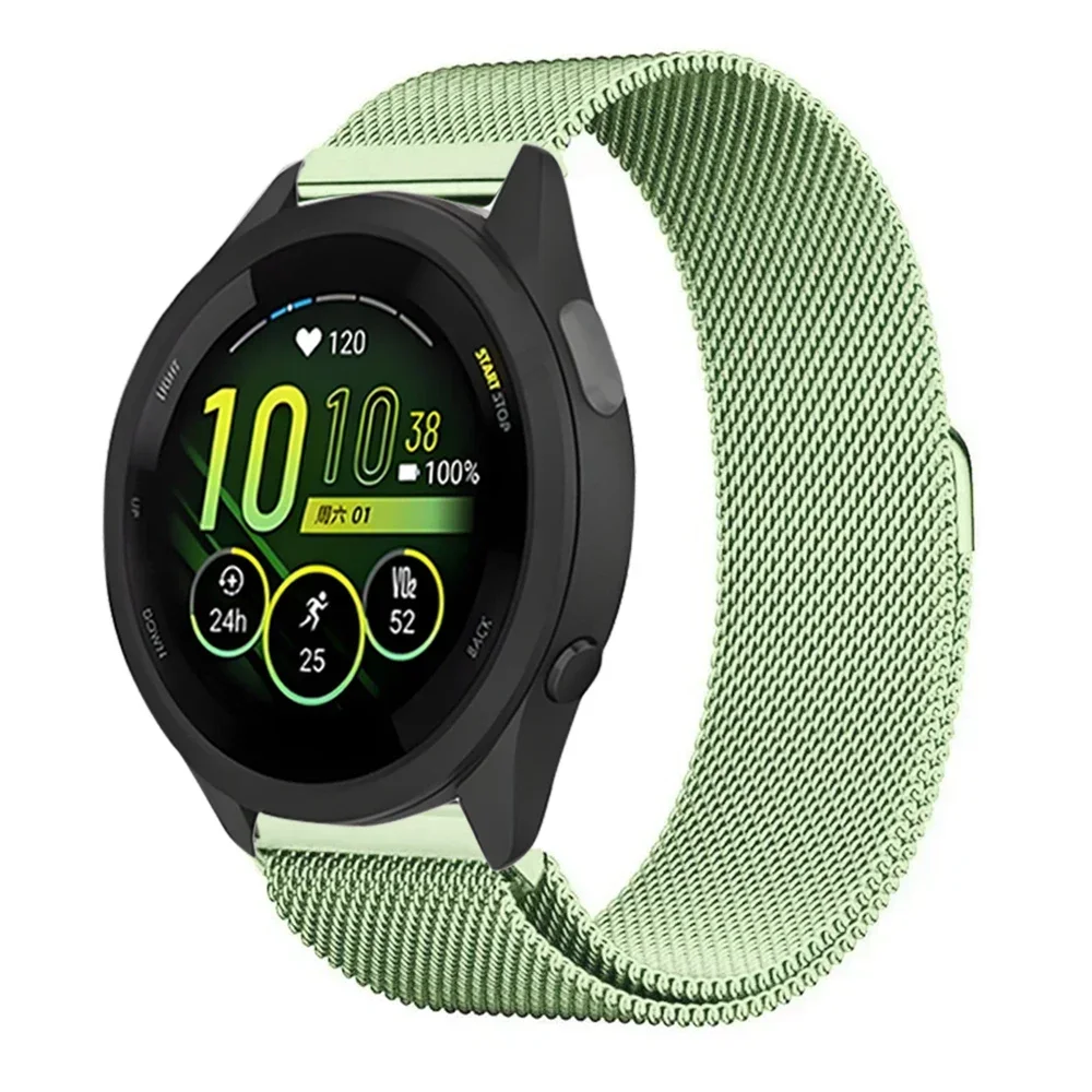 20mm 22mm Milanese Strap For Garmin Forerunner 165 55 645 265 965 255/Active 5/Vivomove Trend/Venu 3/2 Metal Bracelet Wristband