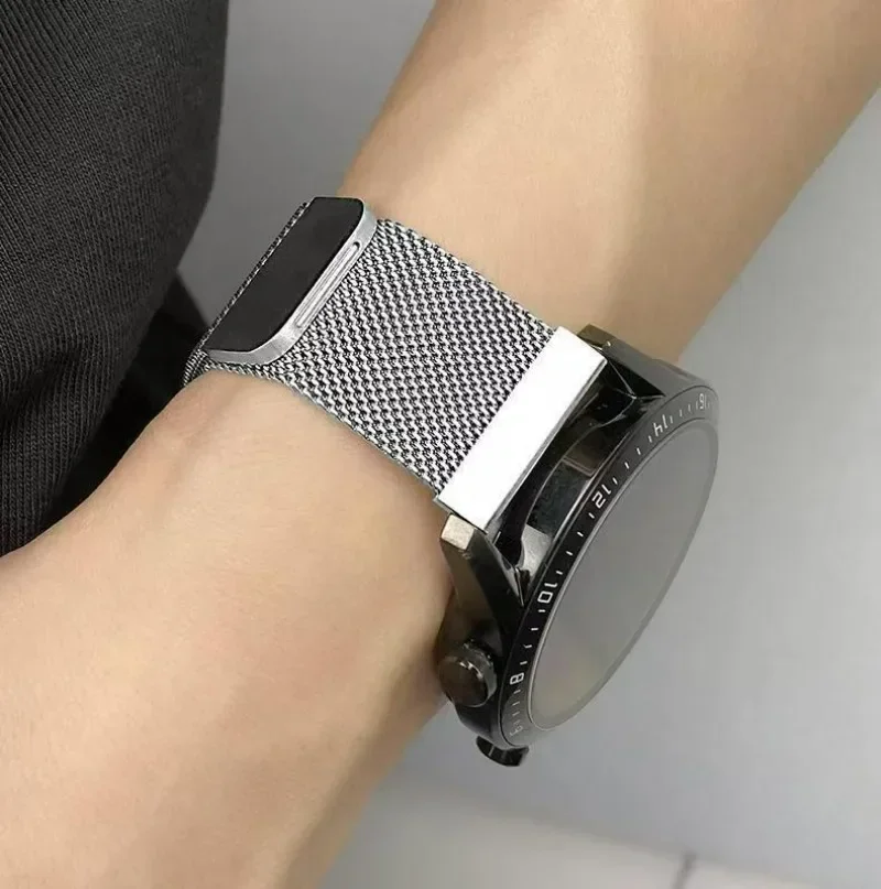20mm 22mm Milanese Strap For Garmin Forerunner 165 55 645 265 965 255/Active 5/Vivomove Trend/Venu 3/2 Metal Bracelet Wristband