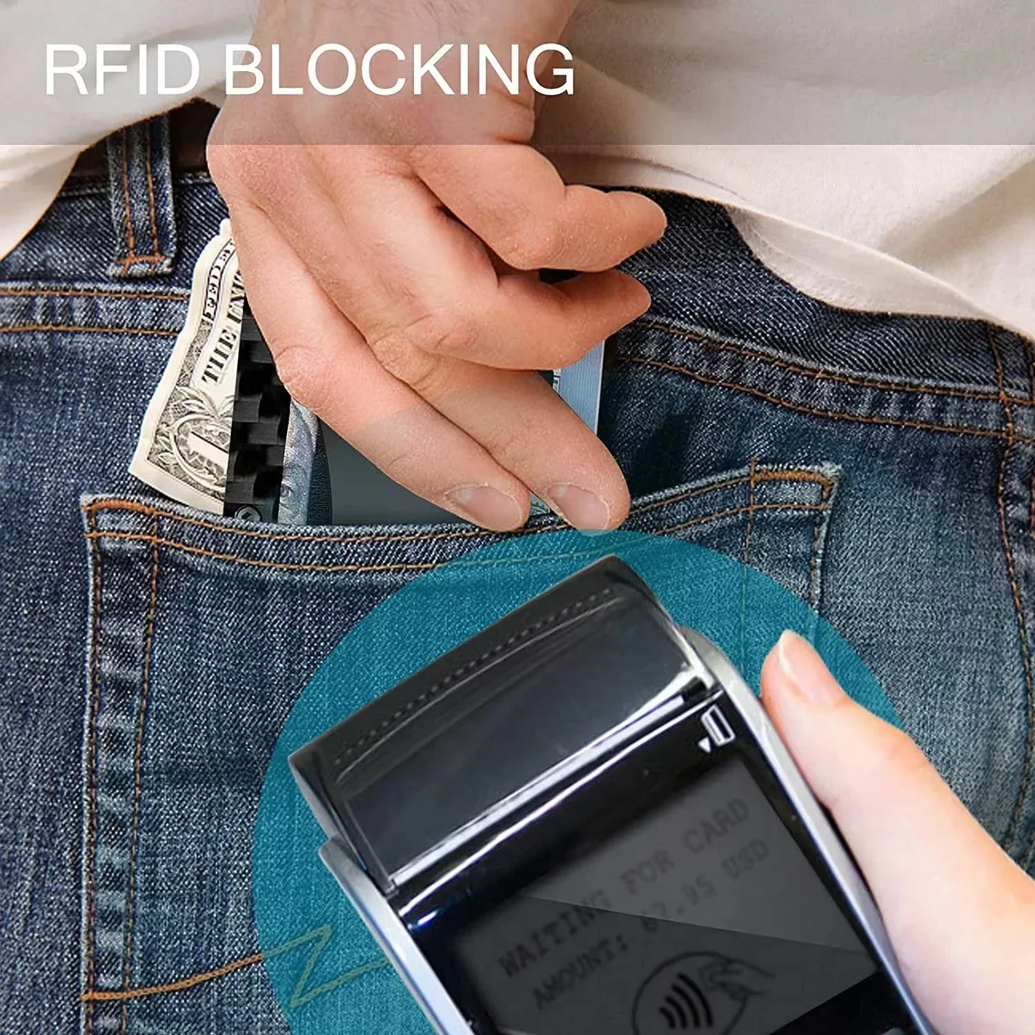 Rfid Business Card Holder Carbon Fiber Card Holder Wallets Men Women Slim Thin Mini Card Case Purse Male Multi Card Money Bags