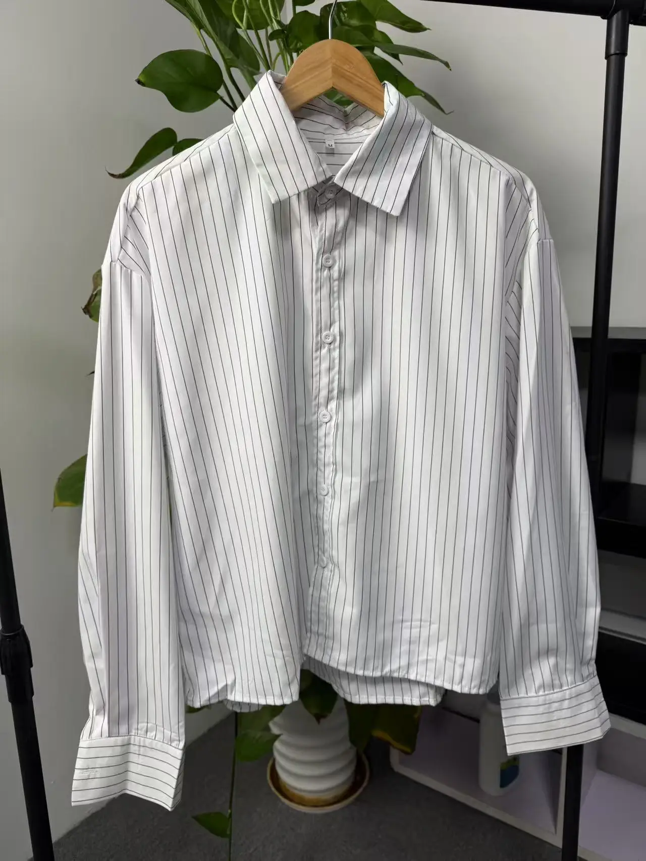 New British Retro Men Striped Shirts Trendy Loose Lapel Long Sleeve Cardigan Tops Autumn Leisure High Quality Basic Blouse S-2XL