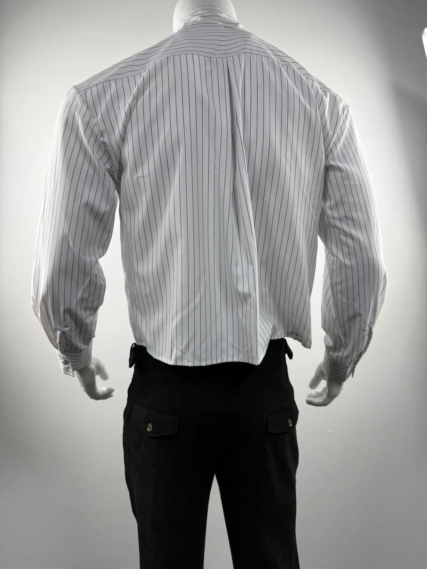 New British Retro Men Striped Shirts Trendy Loose Lapel Long Sleeve Cardigan Tops Autumn Leisure High Quality Basic Blouse S-2XL