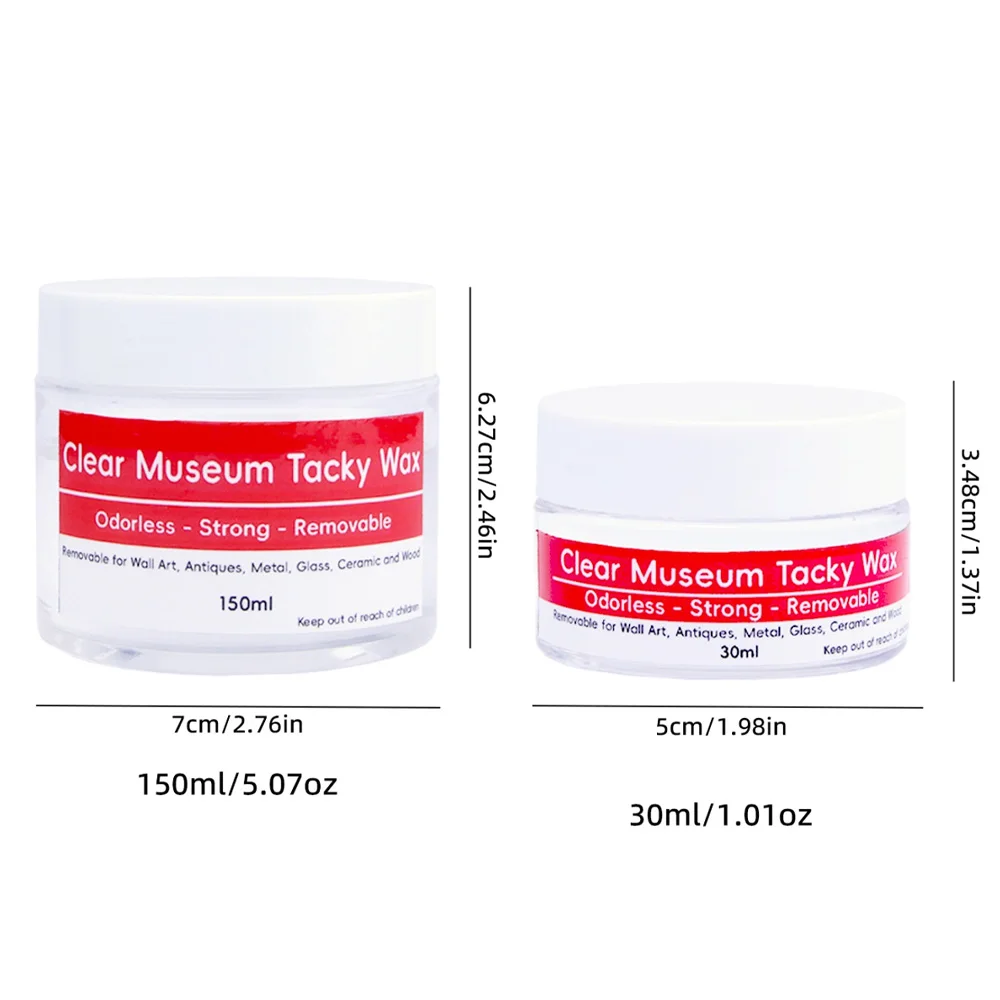 Tacky Wax Museum Adhesive Sticky Putty, Removable and Waterproof Adhesive for Festival Decoration and Glass Anchoring