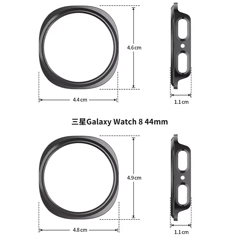 PC Hard Case For Samsung Galaxy watch 8 40mm/44mm Matte Cover Protective For Galaxy Watch 8 Classic Hollow Out Shell Accessories