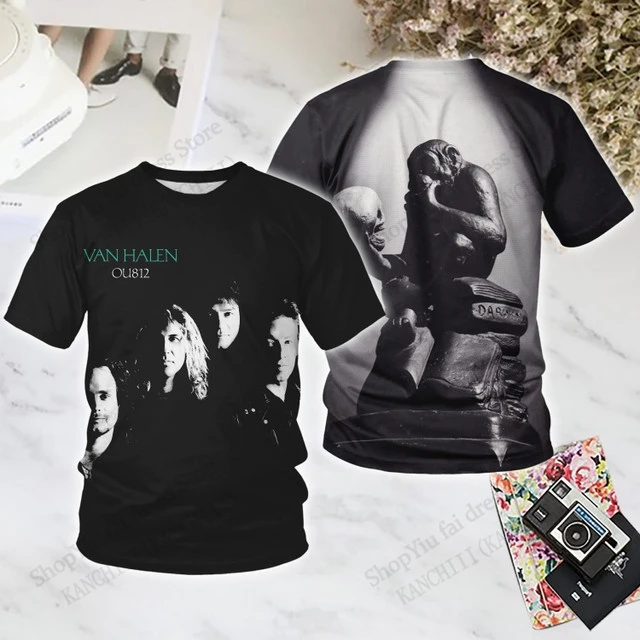 Classic Rock Band VAN HALEN 3D Print T-shirt Men Women Fashion Short Sleeve Tshirt Kids Hip Hop Tops Tees Men Clothing New 2025