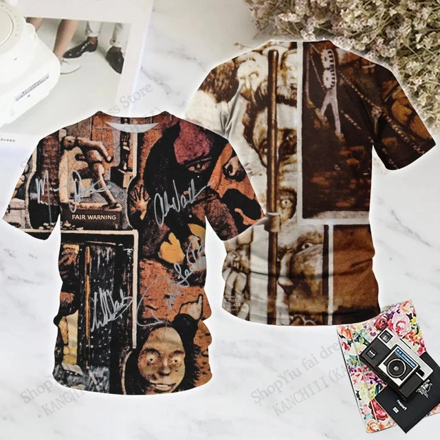 Classic Rock Band VAN HALEN 3D Print T-shirt Men Women Fashion Short Sleeve Tshirt Kids Hip Hop Tops Tees Men Clothing New 2025