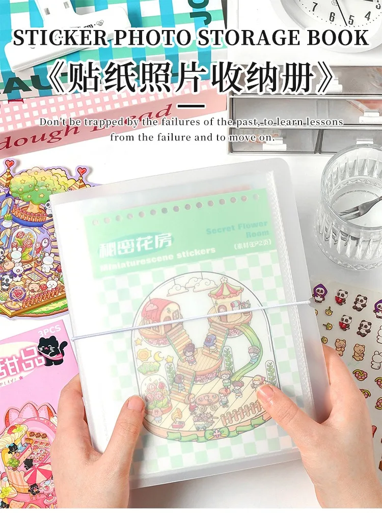Large Capacity Organizer Memo Card Bills Ticket Stickers Bag Holder Stationery School Office Supplies