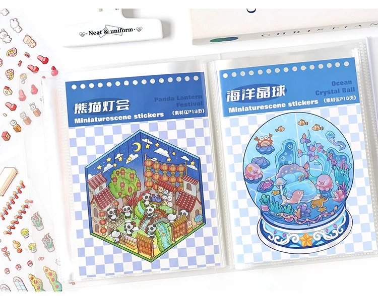 Large Capacity Organizer Memo Card Bills Ticket Stickers Bag Holder Stationery School Office Supplies
