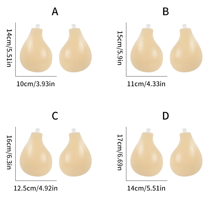 New Silicone Invisible Bra with Straps, Non-Slip Style Lifts and Enhances Bust, Designed for Wedding Dress Photoshoot, Strapless D
